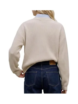Pull Beige Femme Vero Moda Gold Lux 3
