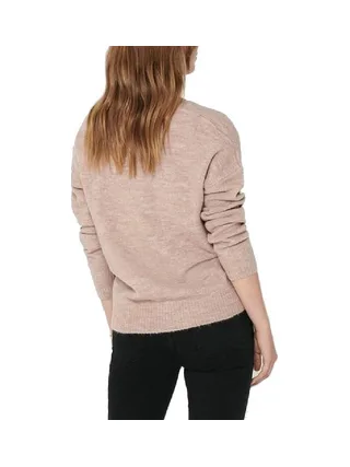 Pull rose femme Jacqueline de Yong Elanora L/S V-Neck 2