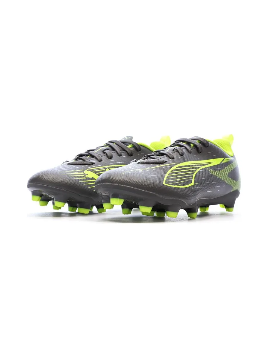Chaussures de Foot Gris/Jaune Junior Puma Ultra 5 Play FG/AG Jr 7