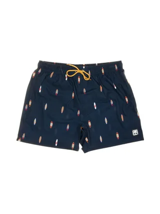 Short de bain Imprimée Marine Homme Sun project3053 1