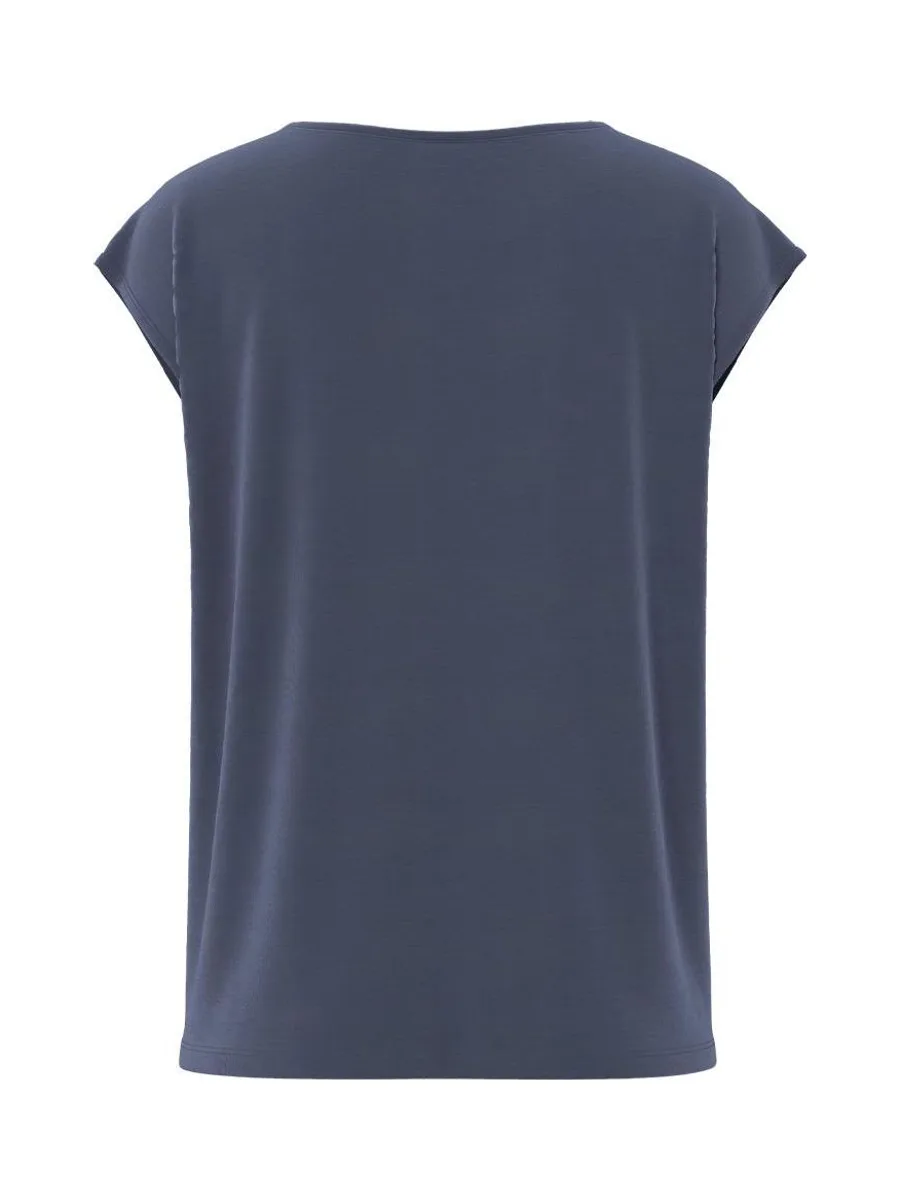T-Shirt Marine Femme Pieces Kamala 3