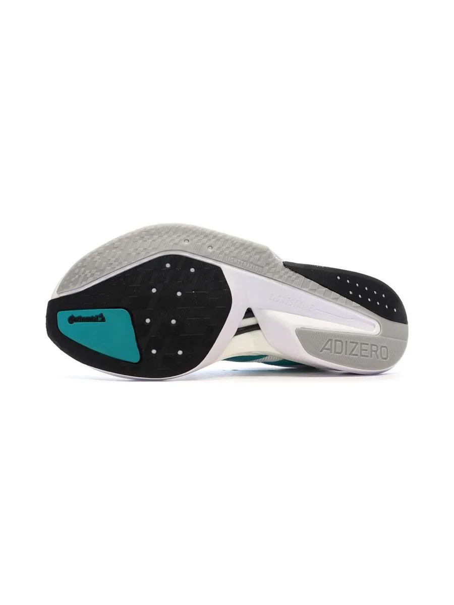 Baskets Blanches/Turquoises Adidas Adizero Boston 13 6