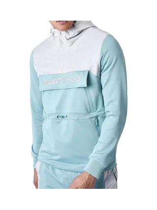 Sweat à Capuche Blanc/Bleu Homme Project X Paris Bicolore 1