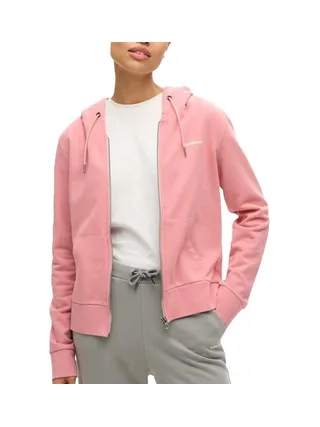 Sweat Rose Femme Superdry Plain Zip Hood 1