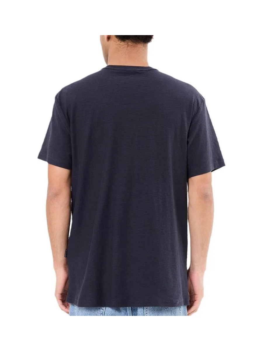 T-Shirt Marine Homme Quiksilver Slub roundneck 2