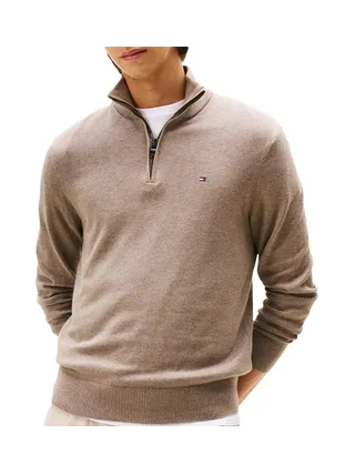 Pull Marron Homme Tommy Hilfiger Pima YBI 1