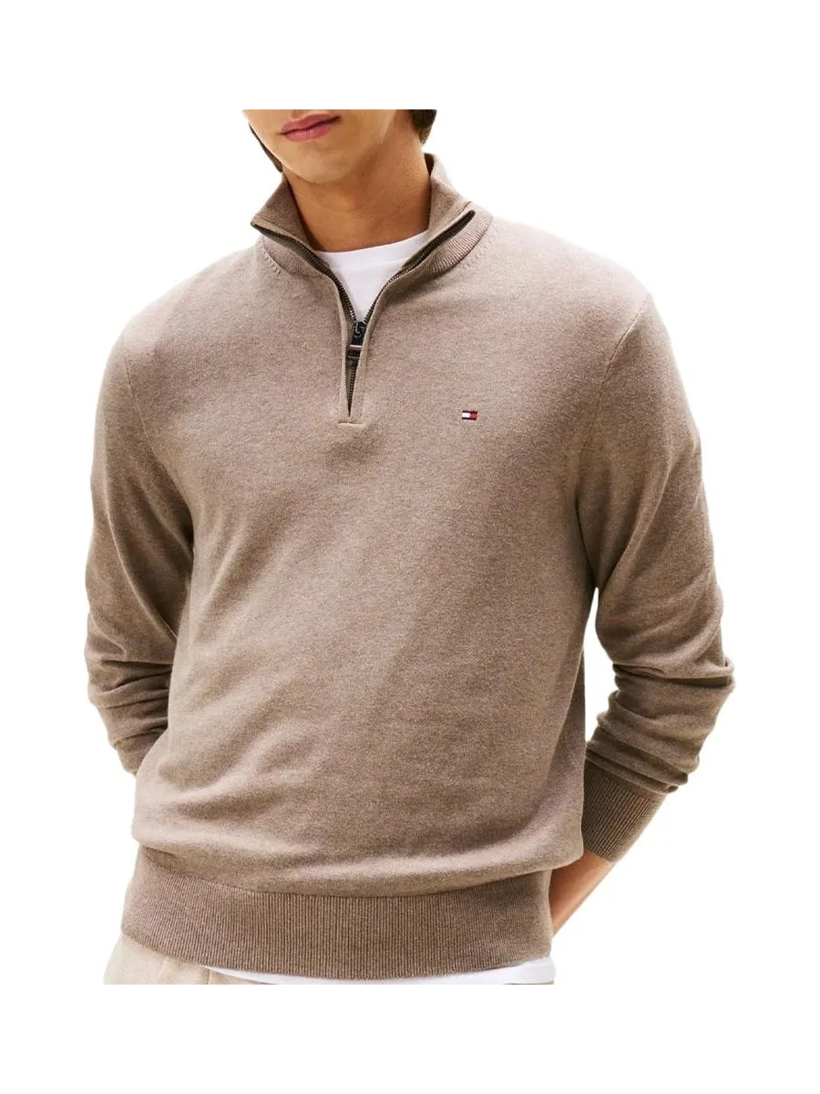 Pull Marron Homme Tommy Hilfiger Pima YBI 2