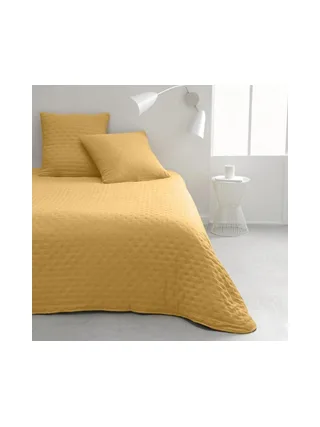 Couvre lit Jaune + 2 Taies D'oreiller Today 260x240cm 1