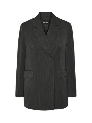 Blazer Noire Femme Pieces Talia 1