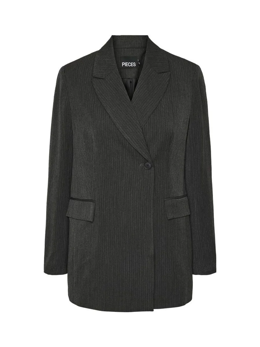 Blazer Noire Femme Pieces Talia 1