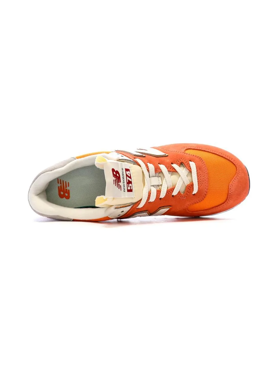 Baskets Orange/Gris Homme New Balance 574 5