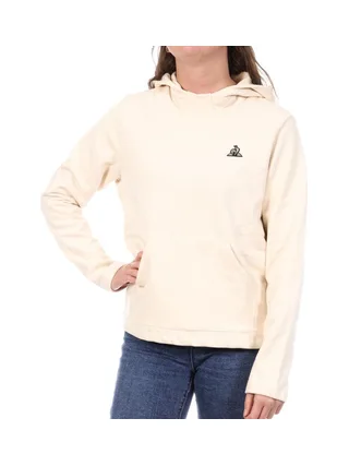 Sweat à Capuche Écru Femme Le Coq Sportif Hoody N°8 1