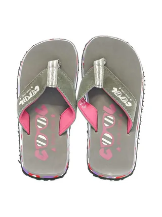 Tongs Grise/Rose Fille Cool Shoe Eve Slight 3