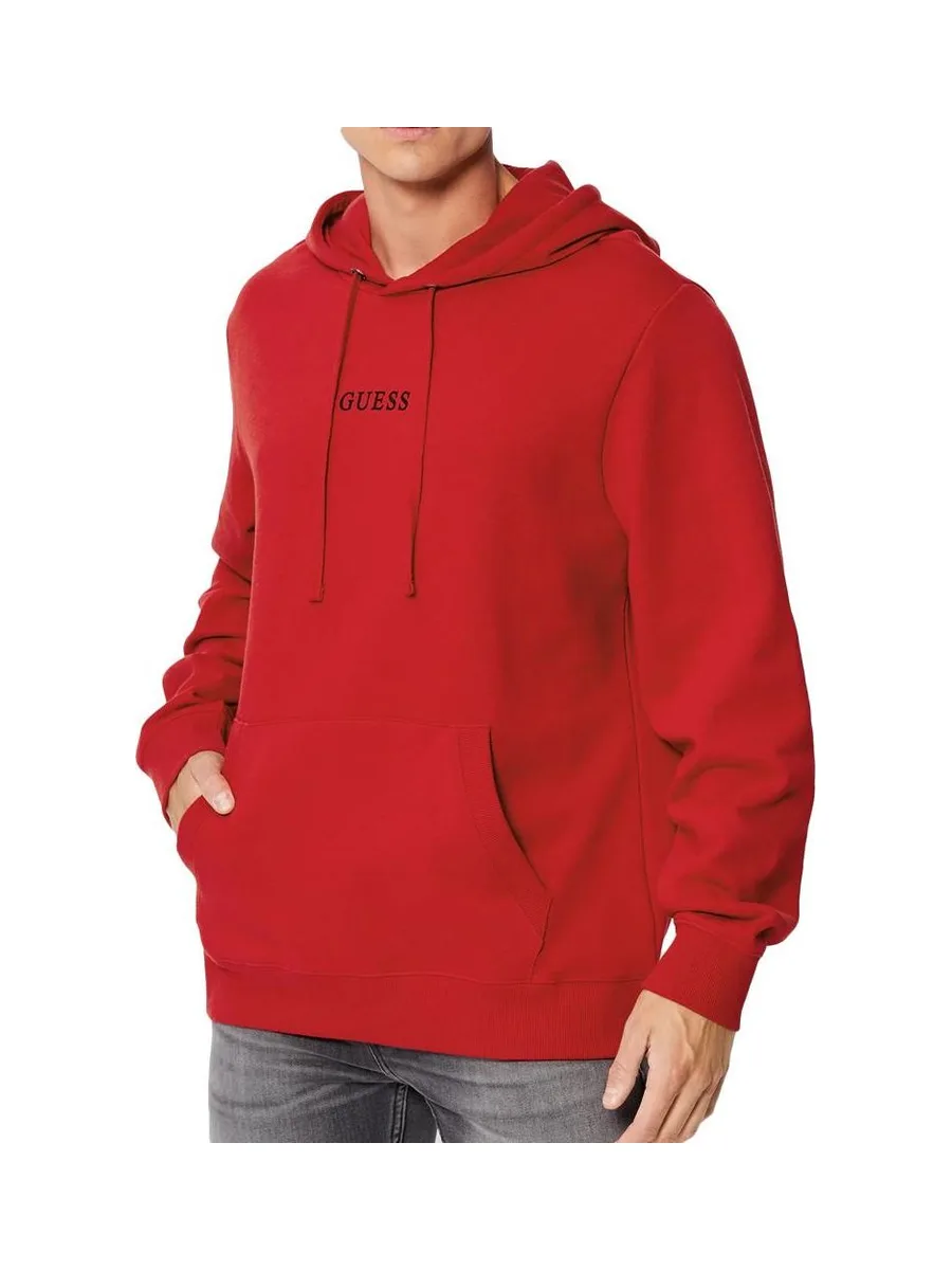 Sweat à Capuche Rouge Homme Guess Roy 1