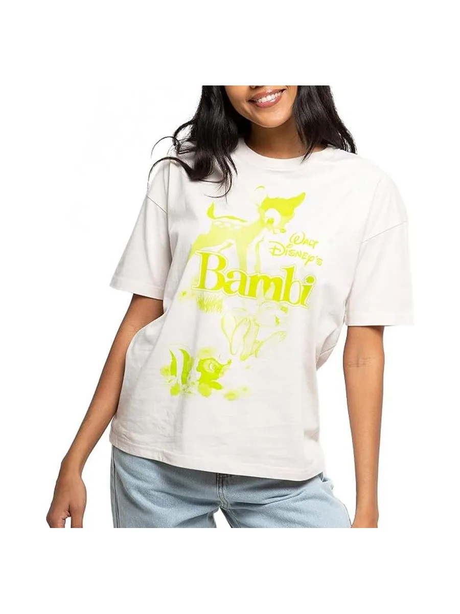 T-Shirt Beige Femme Disney Bambi Pale 2