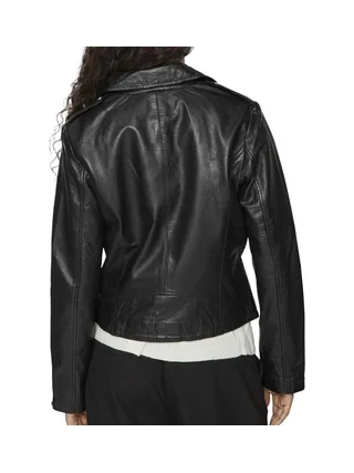 Perfecto Noir Femme Vila Feli Leather 2