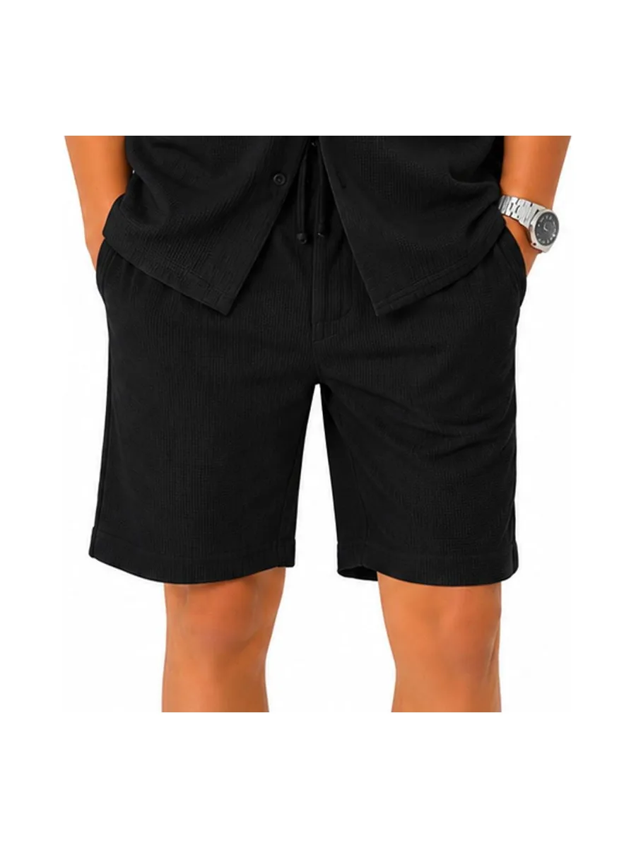 Short Noir Garçon Paname Brothers Poly Texture 1