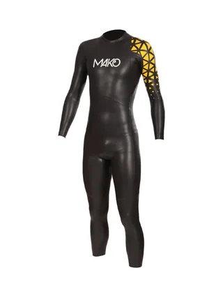 Combinaison Néoprène Mako Hali Plus Noir Jaune Homme 1