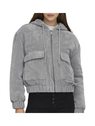 Veste Grise Femme Only Suva Corduroy 1