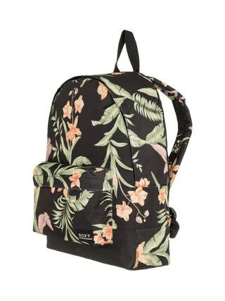 Sac à Dos Noir à Fleurs Femme Roxy Sugar Baby 1