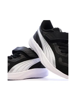 Baskets Noires/Blanches Garçon Puma Pounce 7