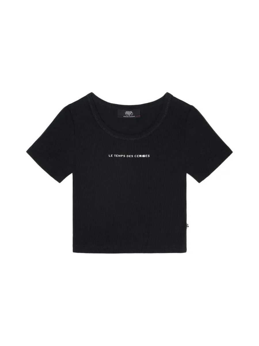 T-Shirt Noir Fille Le Temps Des Cerises Yukongi 2