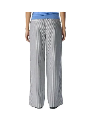 Pantalon Large Rayures Marine/Blanc Femme Object Lisa 2