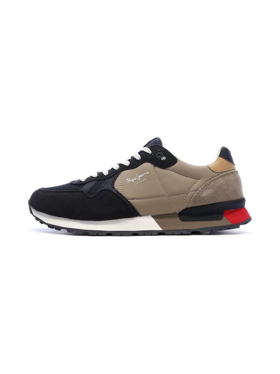 Baskets Marine/Taupe Homme Pepe jeans Brit Road M 2