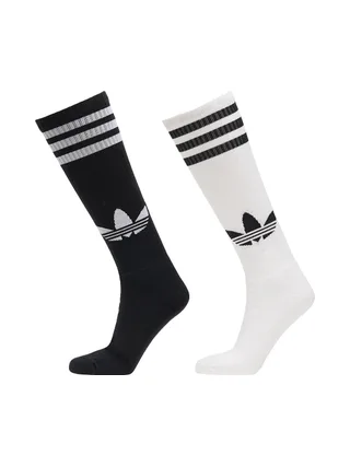 x2 Paires de Chaussettes Blanches/Noires Homme Adidas Knee Sock 1