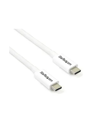 2m Thunderbolt 3 Cable 20Gbps - White 1