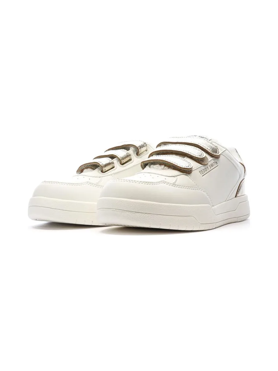 Baskets Ecru/Doré Femme Teddy Smith Sra C 6