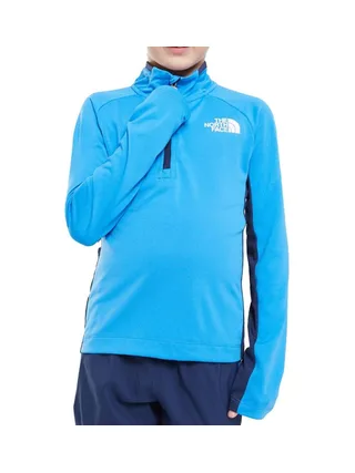 Sweat Bleu Garçon The North Face Perf 1/4 Zip 1