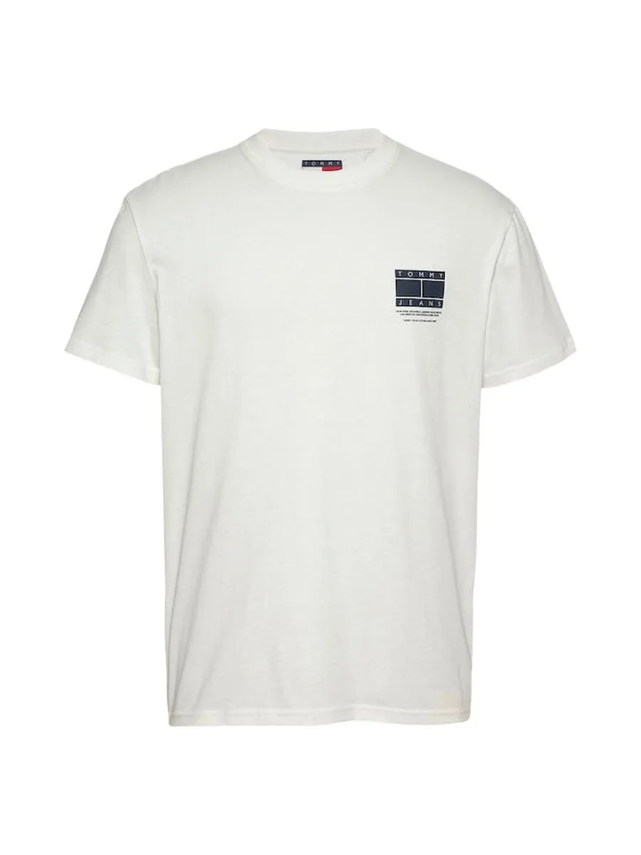 T-Shirt Blanc Homme Tommy Hilfiger Graphic 1