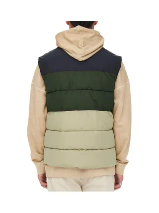 Doudoune sans manches Kaki/Marine/Beige Homme Only & Sons 2