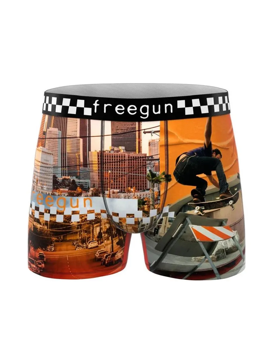 Boxer Noir Garçon Freegun Skate 2