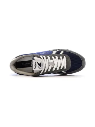 Baskets Gris/Bleu Homme Pepe Jeans Brit Mixt 4