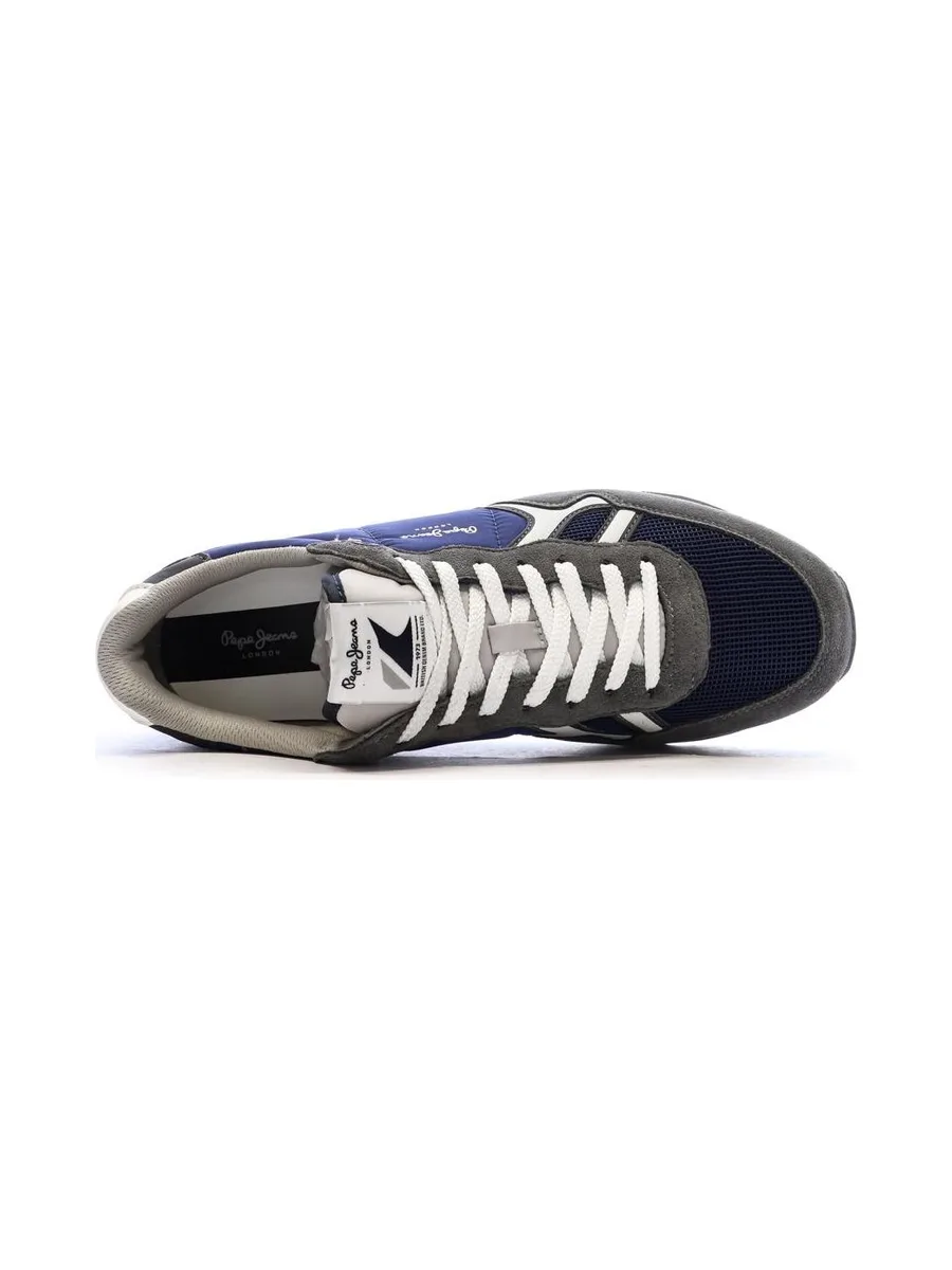 Baskets Gris/Bleu Homme Pepe Jeans Brit Mixt 5