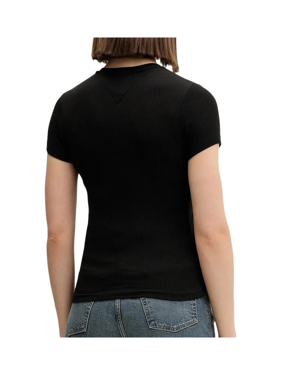 T-Shirt Noir Femme Tommy Hilfiger DW0DW21838 3