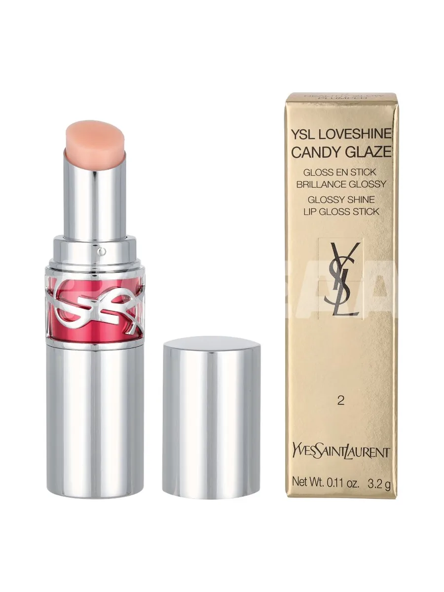 YSL Loveshine Candy Glaze Lipstick 3.2g - #02 Healthy Glow Plumper 1