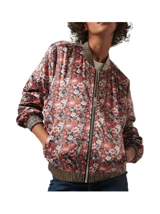 Veste Fleuris Rouge/Noir Femme Kaporal PILE 1