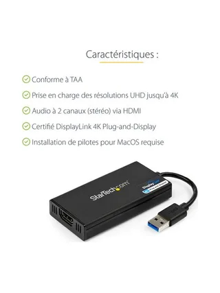 StarTech.com USB32HD4K USB graphics adapter 8