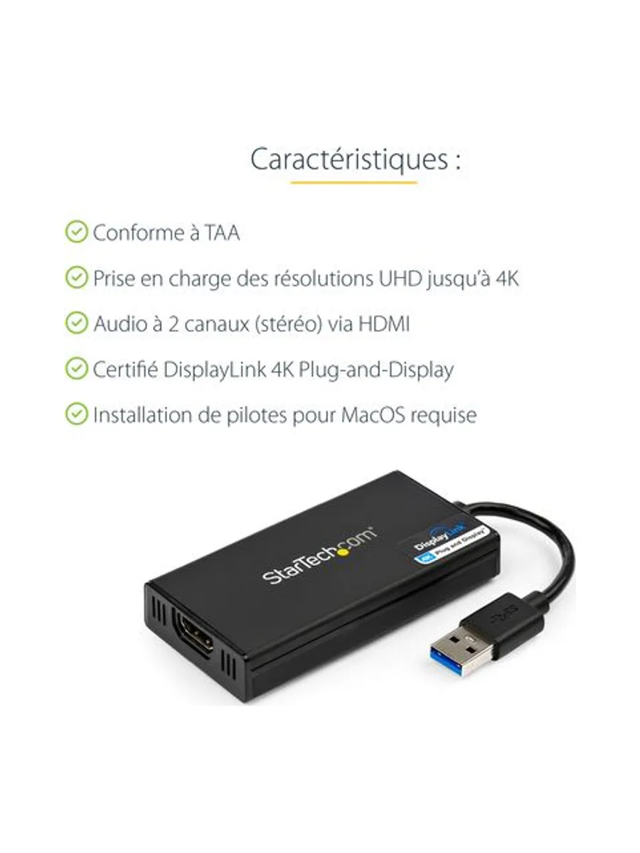 StarTech.com USB32HD4K USB graphics adapter 8