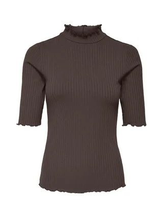 T-Shirt Marron Foncé Femme JDY Fransiska 1