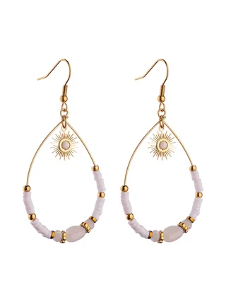 Boucles d'oreilles Tatiana - Blanc 1
