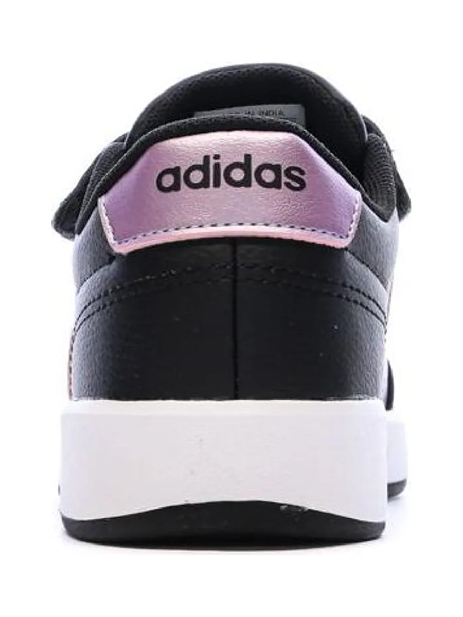 Baskets Noir/Rose Fille Adidas Tensaur 4