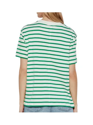 T-shirt Vert à Rayures Femme Tommy Hilfiger Rlx Modern Cody 2