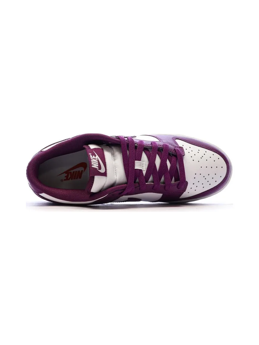 Dunk Low Baskets Blanches/Violettes Homme Nike 5