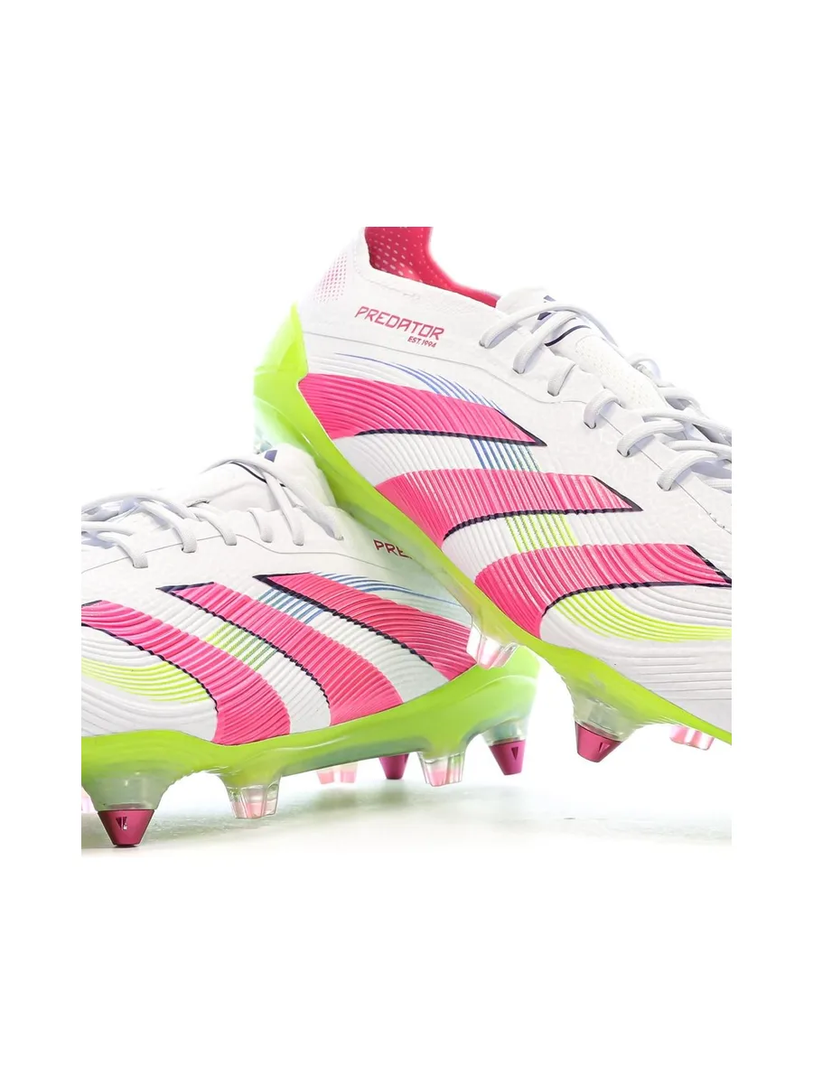 Chaussures de Foot Blanc/Rose Homme Adidas Adidas Predator Elite SG 7