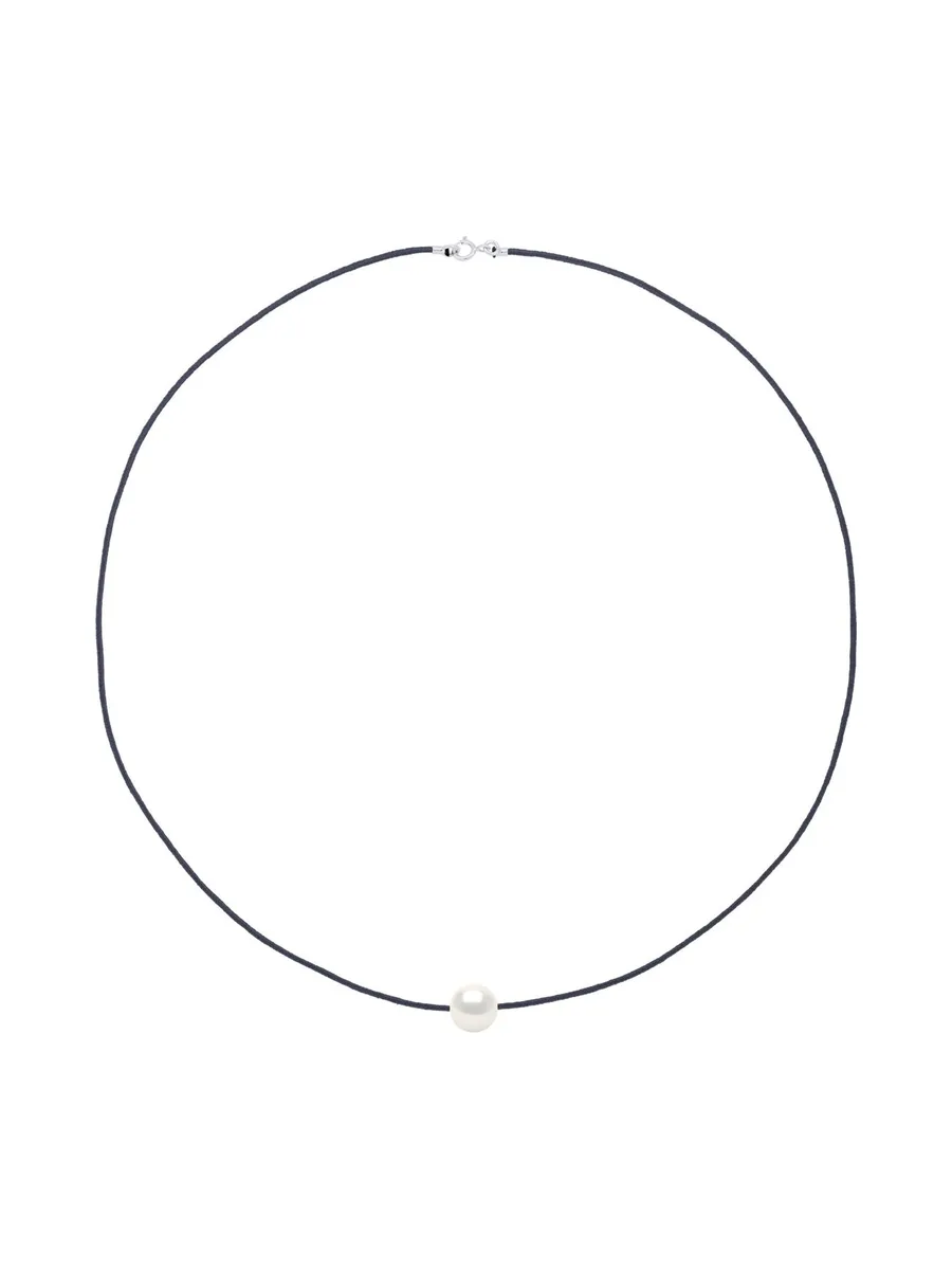 Collier Perles d'Eau Douce Rondes 10-11 mm — Argent 925 Millièmes — 42 cm 2