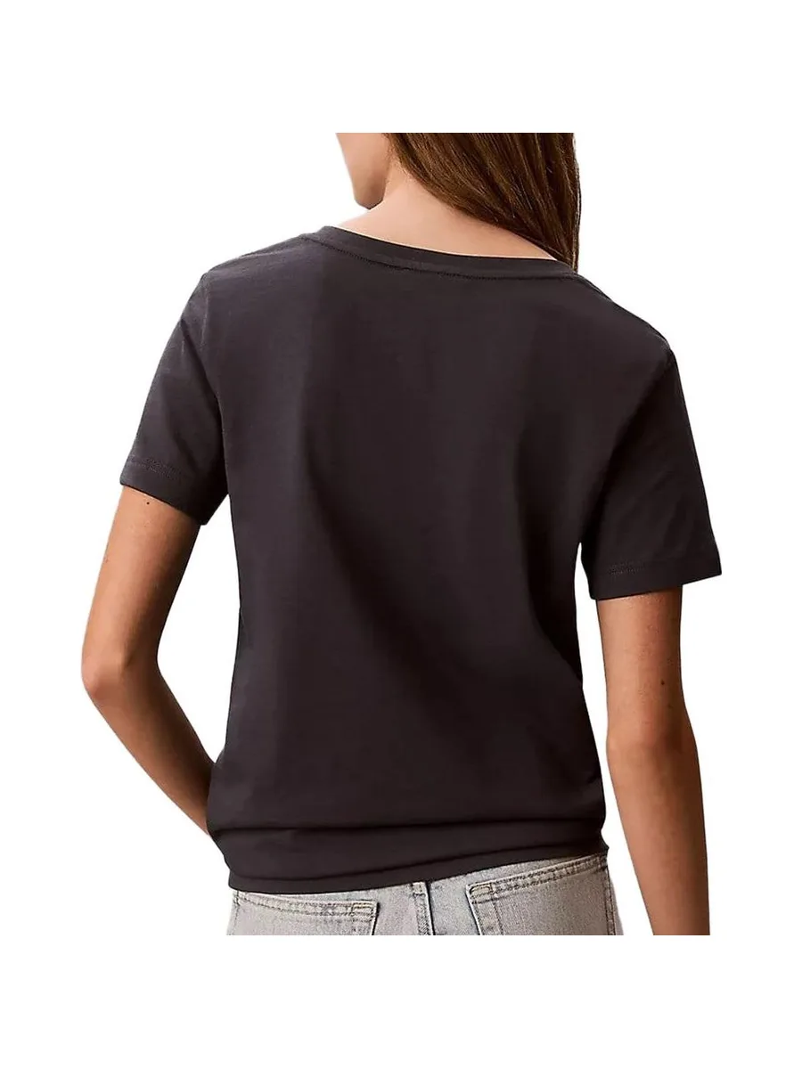 T-Shirt Gris Foncé Femme Calvin Klein Jeans Archive LV047B205G 2